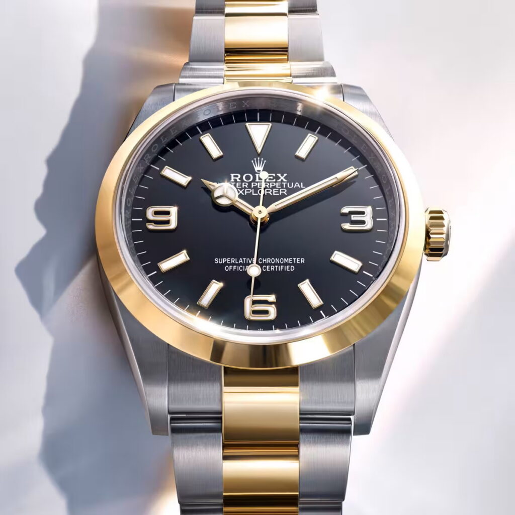 Модель часов Rolex Explorer, ассоциирующаяся с горным восхождением
