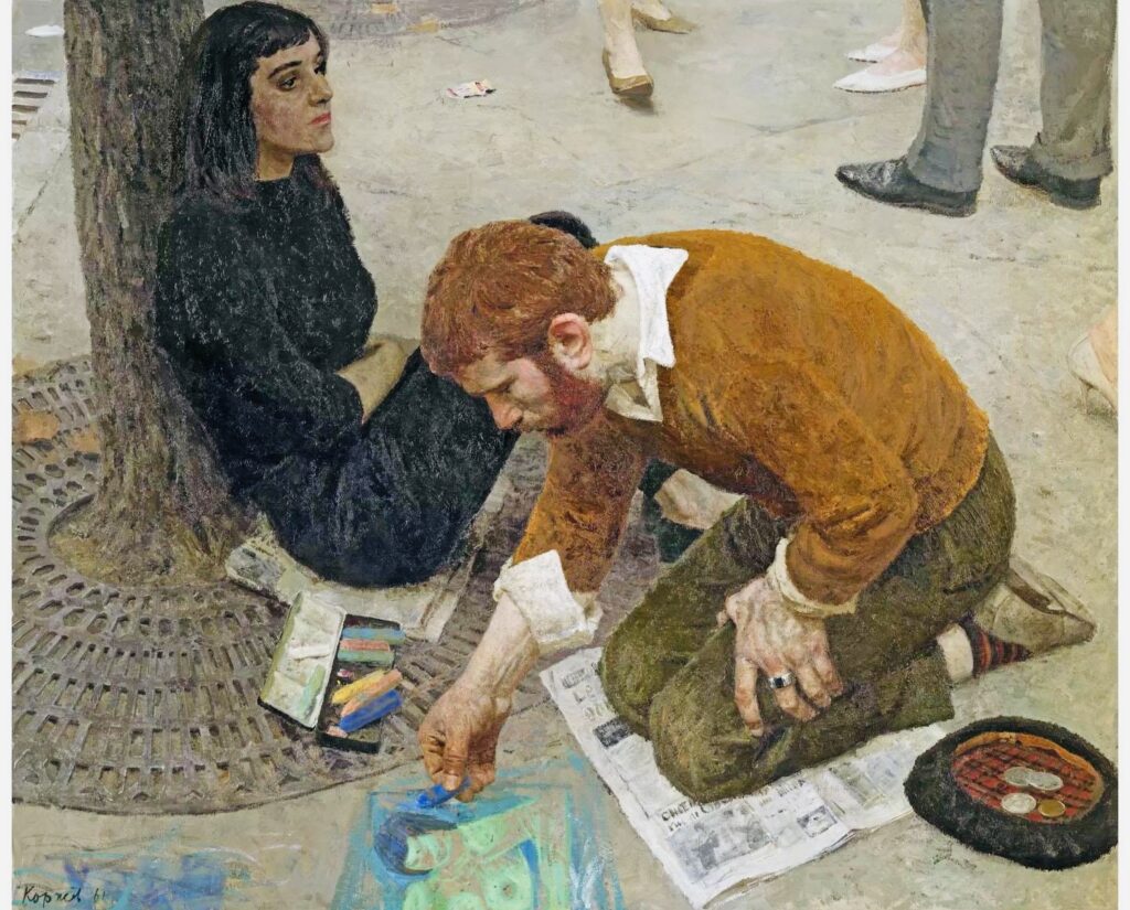 Картина Гелия Коржева Художник (1961)
